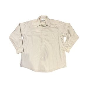 Classic Beige Men's Dress Shirt